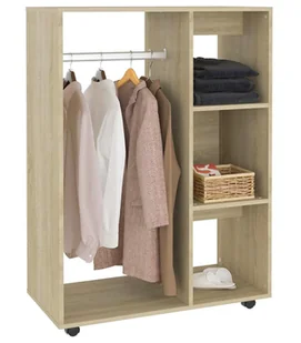 Skandynawska komoda z drążkiem i półkami dąb sonoma P3-M09 - Komody Skandynawska komoda z drążkiem i półkami dąb sonoma P3-M09 - Komody - miniaturka - grafika 1