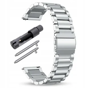 UNIWERSALNA STALOWA BRANSOLETA DO ZEGARKA SMARTWATCH KOLORY 22mm PREMIUM - Akcesoria do zegarków - miniaturka - grafika 1