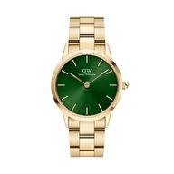 Zegarki damskie - Zegarek Daniel Wellington Iconic Link DW00100553 Gold/Gold - miniaturka - grafika 1