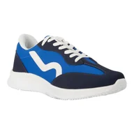 Buty trekkingowe męskie - Męskie Morskie Buty Sportowe Retro - miniaturka - grafika 1