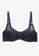 Biustonosze - Granatowy Biustonosz Typu Full Cup z Regulowanymi Ramiączkami Vikiianae - miniaturka - grafika 1