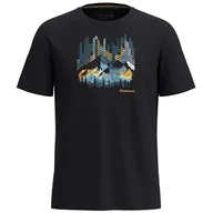 Koszulki sportowe męskie - Koszulka Smartwool Vital Peaks Active Short Sleeve Graphic Tee Rozmiar: L / Kolor: czarny - miniaturka - grafika 1