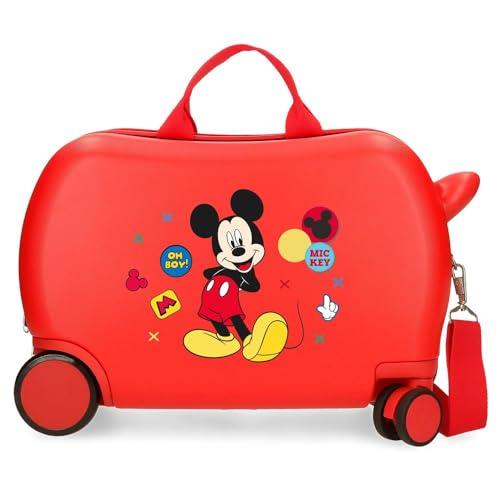 Joumma Disney Minnie Enjoy The Day Walizka dziecięca czerwona 45 x 31 x 20 cm twardy ABS 24,6 l 1,8 kg 4 koła bagaż podręczny, Czerwone, walizka dziecięca