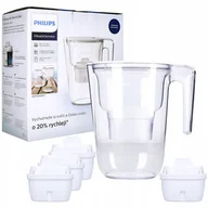 Dzbanki filtrujące - DZBANEK FILTRUJĄCY PHILIPS AWP2935WHT + 4x FILTR - miniaturka - grafika 1