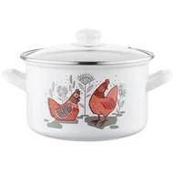 Garnki - GARNEK EMALIOWANY PROSTY RUBINKA Z/P 20CM 3,7L 000-GAR-20RUBINKA - miniaturka - grafika 1