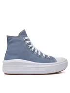 Trampki damskie - Converse Trampki Chuck Taylor All Star Move A06500C Fioletowy - miniaturka - grafika 1