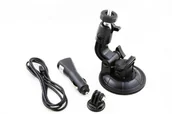 Akcesoria do kamer sportowych - Zestaw Samochodowy Do Gopro - Ładowarka + Uchwyt - miniaturka - grafika 1