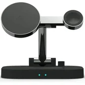 Ładowarki do telefonów - Awei Ład. Indukcyjna 4W1 W22 15W Fast Charging Czarny/Black - miniaturka - grafika 1