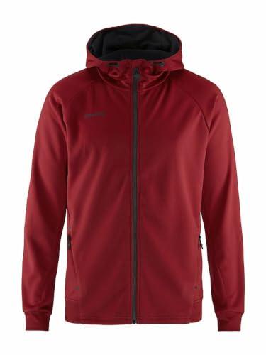 Craft ADV Unify FZ Hood, męska kurtka z kapturem, rozmiar L, poliester z recyklingu, ergonomiczne dopasowanie, kaptur ze ściągaczem, 2 kieszenie, bluza z kapturem, męska kurtka treningowa