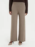 Spodnie damskie - Weekend Max Mara Spodnie materiałowe Tennis 2425336012 Beżowy Regular Fit - miniaturka - grafika 1