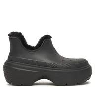 Śniegowce damskie - Śniegowce Crocs Stomp Lined Shorty Boot 210673 Czarny - miniaturka - grafika 1
