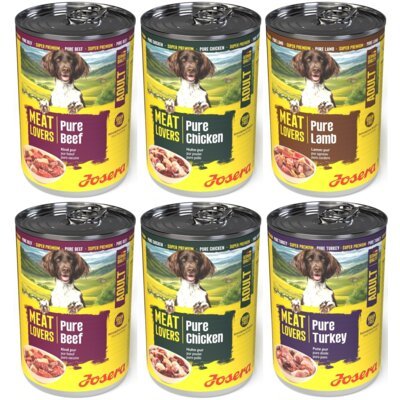 Karma dla psa JOSERA Meatlovers Adult Pure Multipack 6 x 400 g