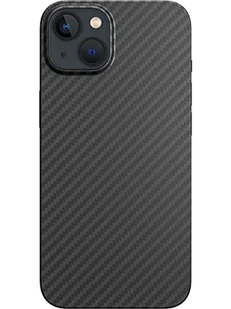 Black Rock - Etui z włókna węglowego, ultra cienkie, pasuje do Apple iPhone 14 | aramidowe etui na telefon komórkowy, Fiber Cover, bezprzewodowe ładowanie, Premium (czarne) - Etui i futerały do telefonów - miniaturka - grafika 1