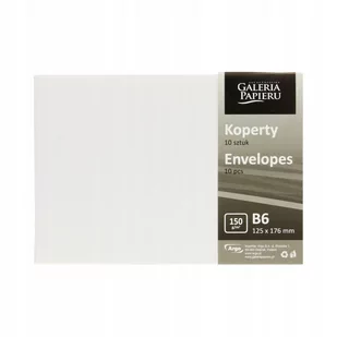 Argo Koperta B6 Perłowa 280839 biała 10 szt. - Koperty - miniaturka - grafika 1