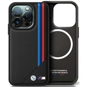 Etui i futerały do telefonów - BMW BMHMP16X23PUTRK iPhone 16 Pro Max 6.9" czarny/black hardcase M Meshed Tricolor Stripes MagSafe - miniaturka - grafika 1