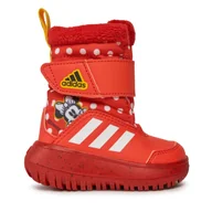 Buty dla dziewczynek - Śniegowce adidas Winterplay x Disney Shoes Kids IG7191 Czerwony - miniaturka - grafika 1