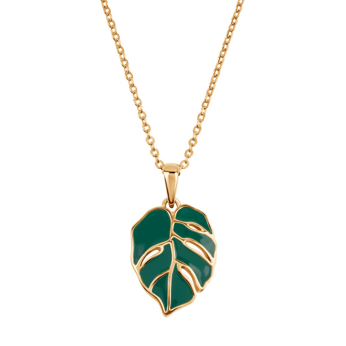 Naszyjnik z liściem monstera Verona