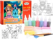 Kolorowanki, wyklejanki - ASKATO Zestaw MALOWANIE PIASKIEM Piaskowe Obrazki - miniaturka - grafika 1