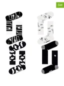 Skarpetki męskie - Happy Socks Skarpety (4 pary) w kolorze biało-czarnym - miniaturka - grafika 1