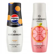 Syropy i koncentraty owocowe - Zestaw 2 koncentratów do wody. Sodastream Pepsi MAX Mango + Grapefruit Zero - miniaturka - grafika 1