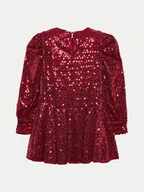 Sukienki i spódniczki dla dziewczynek - Abel & Lula Sukienka elegancka 5538 Czerwony Regular Fit - miniaturka - grafika 1