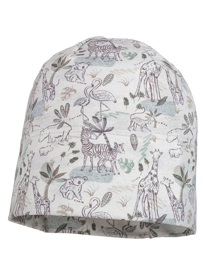 MaxiMo Dwustronna czapka beanie w kolorze błękitno-biało-granatowym