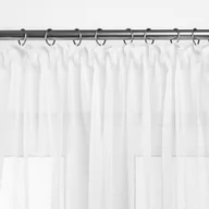 Firany - Firana KRESZ kolor biały styl klasyczny taśma smok taśma smok transparentna 5 cm woal gnieciony 280x175 homede - SCURT/HOM/KRESZ - miniaturka - grafika 1