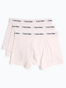 Calvin Klein Obcisłe bokserki pakowane po 3 szt. Mężczyźni Dżersej biały jednolity, S - Majtki męskie - miniaturka - grafika 1