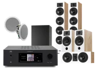 Kino domowe - NAD T 778 (czarny) + Diva 6 + 3 + 7 (dąb) + RD 280 (biały) + BASSO 880 (czarny) - miniaturka - grafika 1