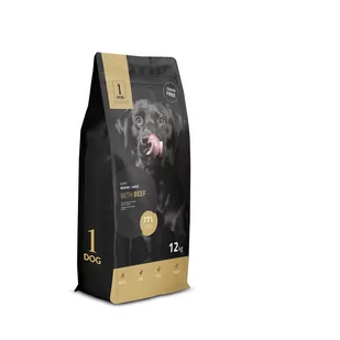 1DOG PUPPY 12KG BEEF WOŁOWINA M/L BEZ ZBÓŻ - Sucha karma dla psów - miniaturka - grafika 1