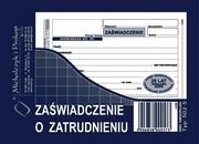 Druki akcydensowe - MICHALCZYK Prokop Zaświadczenie o zatrudnieniu A6 80 kartek 502-5 - miniaturka - grafika 1