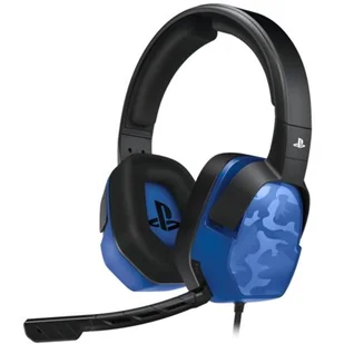 PDP LVL.3 New Camo Blue PS4 Niebieskie - Słuchawki - miniaturka - grafika 1