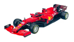 BBURAGO 2021 FERRARI RACING F1 SF21 #55 CARLOS SAINZ 36829 1:43 - Samochody i pojazdy dla dzieci - miniaturka - grafika 1