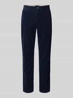 Spodnie męskie - Spodnie sztruksowe z prostą nogawką z mieszanki bawełny model ‘DENTON’ - miniaturka - grafika 1