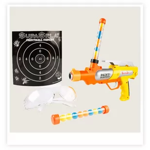 Paintball Pistolet Na Farbę+ 50 Kulek+okulary - Zabawki militarne - miniaturka - grafika 1