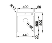 Zlewozmywaki - Blanco Solis 400-IF/A stal szczotkowana zlewozmywak - miniaturka - grafika 1