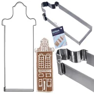 Formy do ciast - Wykrawacz do ciastek stalowy domek 14 cm - miniaturka - grafika 1