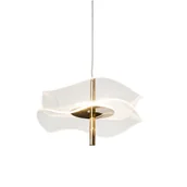 Lampy sufitowe - Lampa wisząca Mariposa la102/p złota/transparentna - miniaturka - grafika 1