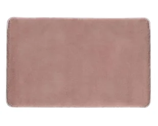 Sapho Akcesoria łazienkowe Gedy - Mata łazienkowa 50x80 cm, z antypoślizgiem, różowa 96FY508010 - Akcesoria łazienkowe - miniaturka - grafika 1