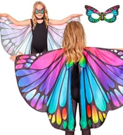 Dodatki do strojów karnawałowych - Zestaw skrzydła motyla i maska - miniaturka - grafika 1