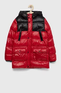 Kurtki i płaszcze dla dziewczynek - Geox kurtka dziecięca kolor czerwony - grafika 1