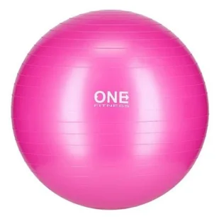 ONE FITNESS GYM BALL 10 55CM PINK PIŁKA GIMNASTYCZNA ONE FITNESS - Piłki do ćwiczeń - miniaturka - grafika 1