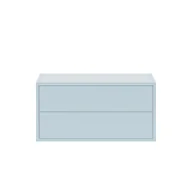 Szafki do salonu - Boxie 2-szufladowa szafka ścienna 40x80x37 cm niebieska - miniaturka - grafika 1