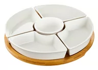 Inne naczynia kuchenne - KOMPLET 5 SALATEREK NA PODSTAWIE BAMBUS NATURAL AMBITION - miniaturka - grafika 1