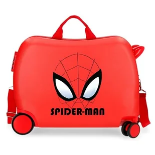 Joumma Marvel Spiderman Authentic Walizka dziecięca czerwona 50 x 38 x 20 cm sztywne tworzywo ABS boczne zapięcie szyfrowe 38L 1,8 kg 2 koła bagaż ręczny, Czerwone, walizka dziecięca - Walizki - miniaturka - grafika 1
