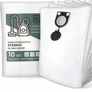 10x Worek do Odkurzacza Starmix Isc ARD-1625 Ew Syntetyczny Tekstylny G9 - Worki do odkurzaczy - miniaturka - grafika 1