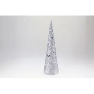 Ozdoba bożonarodzeniowa Choinka LED 77 cm srebrny - Ozdoby bożonarodzeniowe - miniaturka - grafika 1