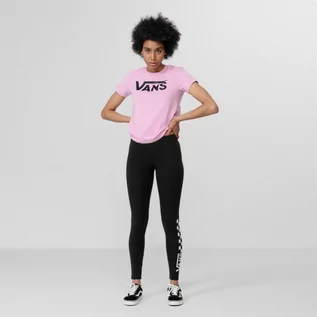 Spodnie sportowe damskie - Damskie legginsy z nadrukiem VANS CHALKBOARD CLASSI Black - grafika 1
