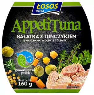 ŁOSOŚ Sałatka z Tuńczykiem i Warzywami w Oliwie z Oliwek 160g - Konserwy i dania rybne - miniaturka - grafika 1