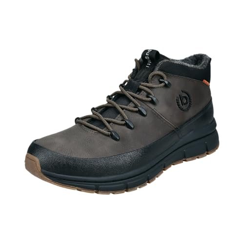 bugatti Męskie kozaki z zimną podszewką-331-AOS31, ciemnobrązowe/czarne, 45, ciemnobrązowy czarny., 45 EU